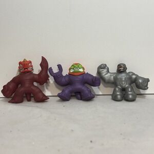 Heroes Goo Jit Zu Action Figures Lot.‎ 3 Dudes !